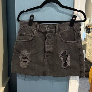 Forever 21 Denim Skirt w Rips